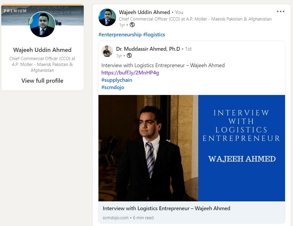 Logistics Career Mentoring