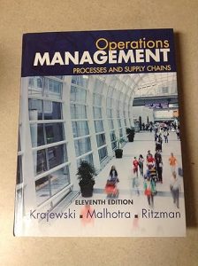 Operations Management: Processes and Supply Chains 11th Edition
