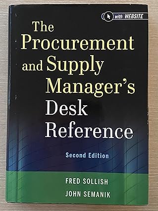 Procurement and Supply Manager's Desk Reference