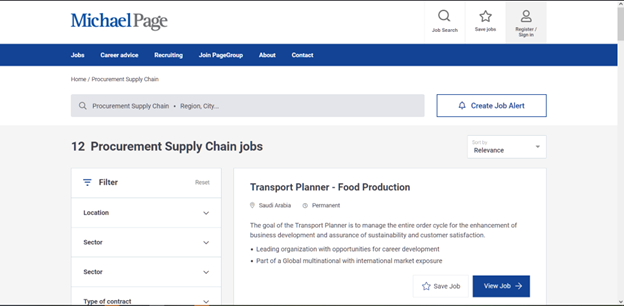 Michael Page Supply Chain Jobs