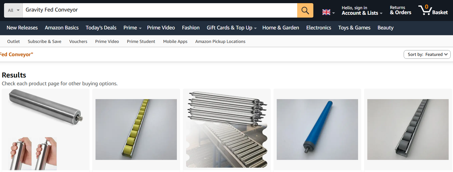 Gravity Fed Conveyors