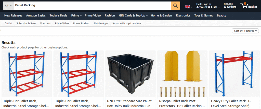 logistics equipment storage