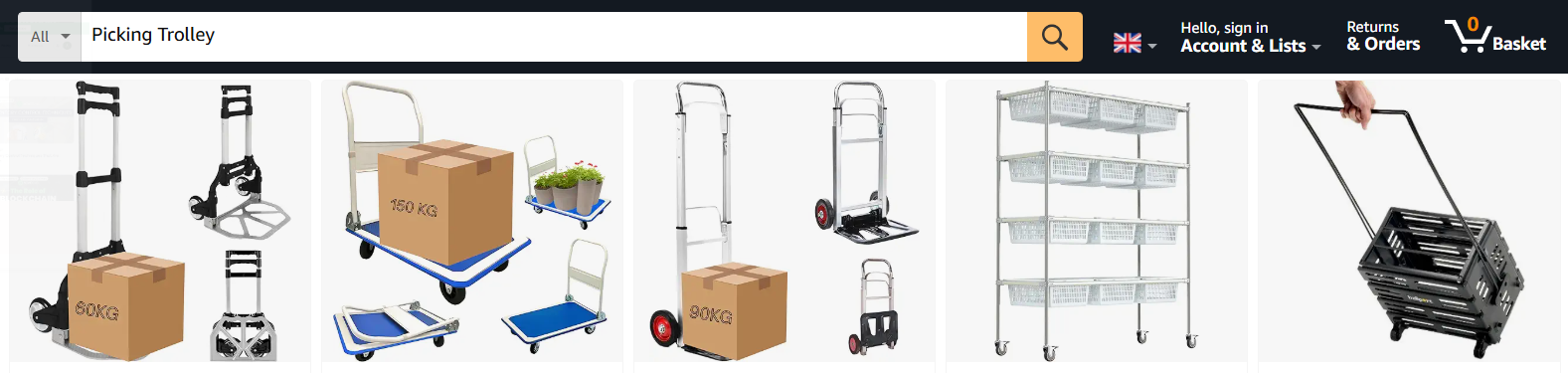 picking trolly