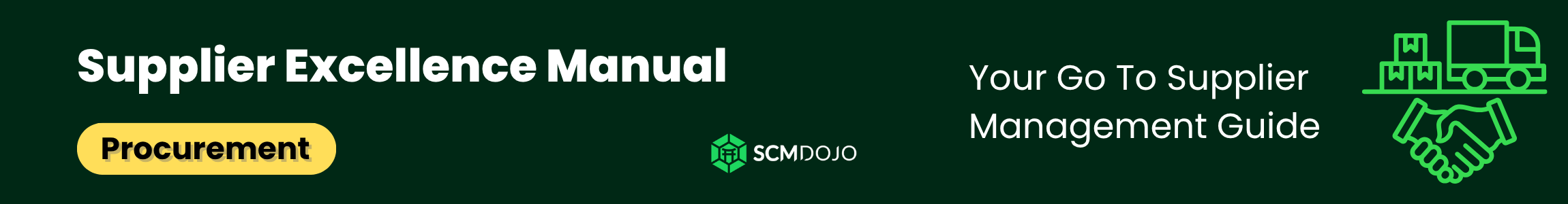 Supplier Excellence Manual