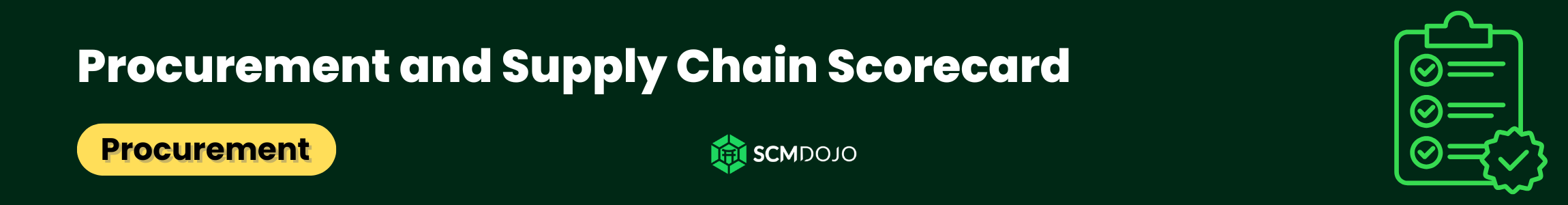 Procurement and Supply Chain Scorecard