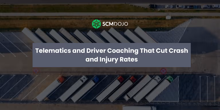 Telematics and Driver Coaching That Cut Crash and Injury Rates