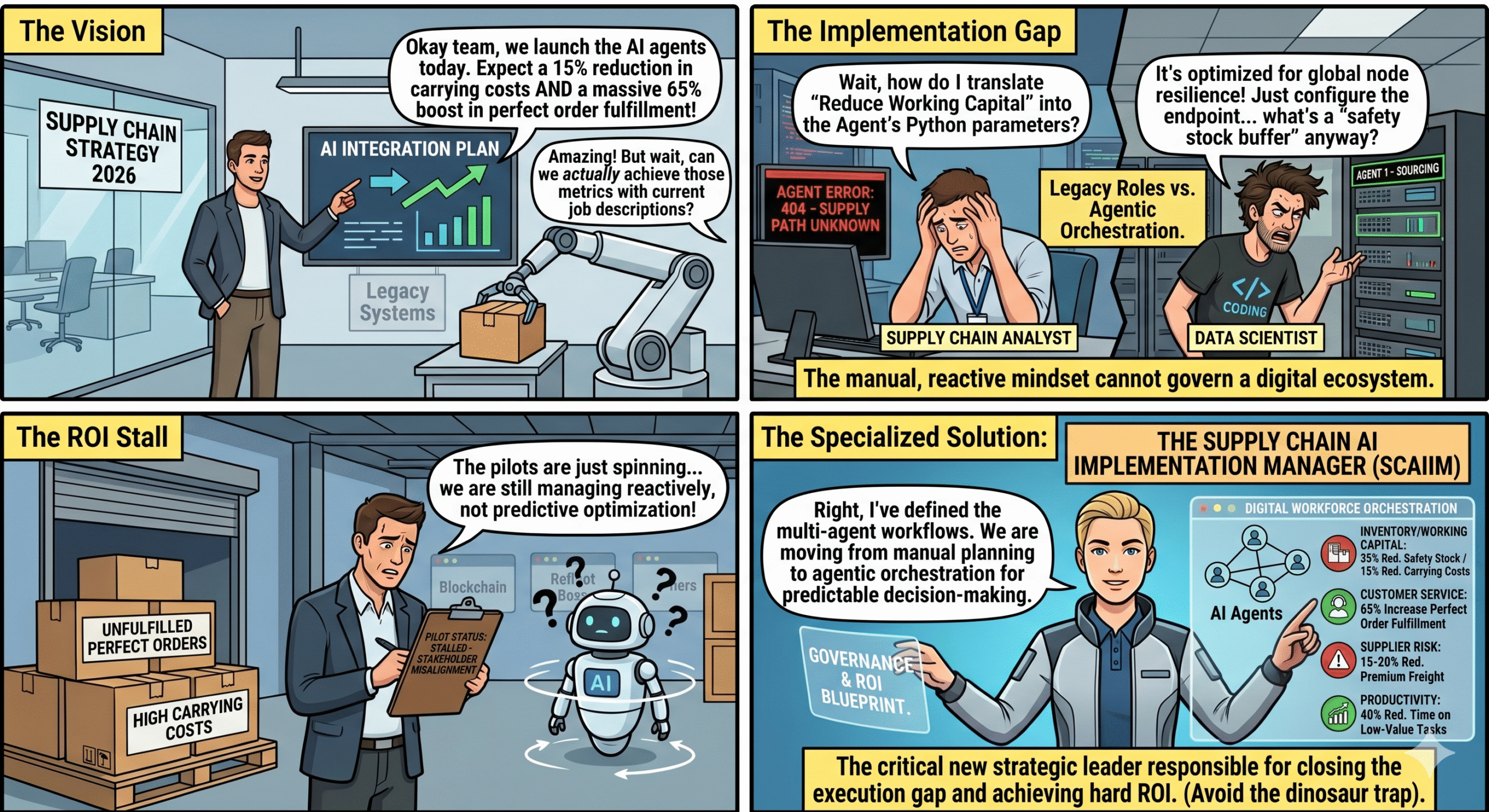 Supply chain meme using AI