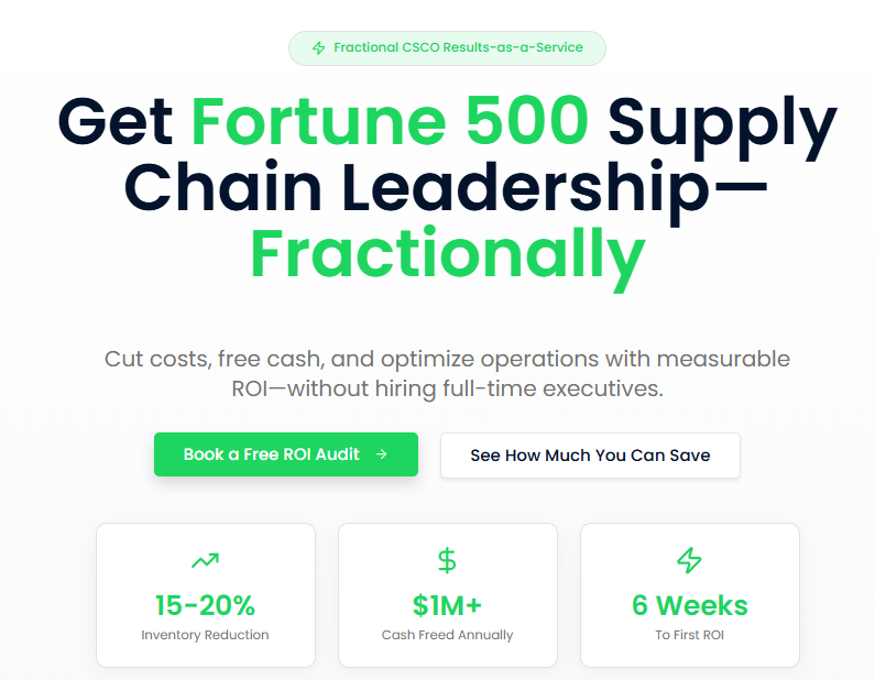 Supply Chain Consulting Framework